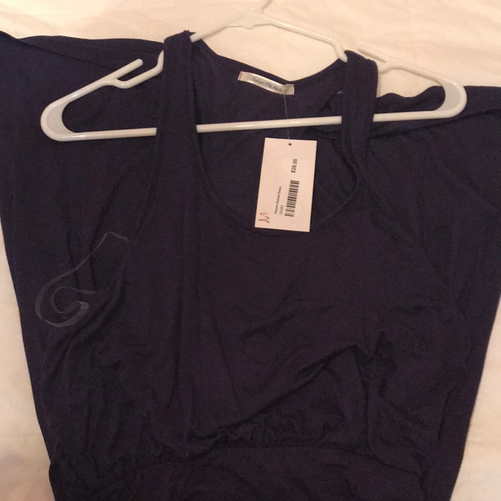 Purple cotton dress